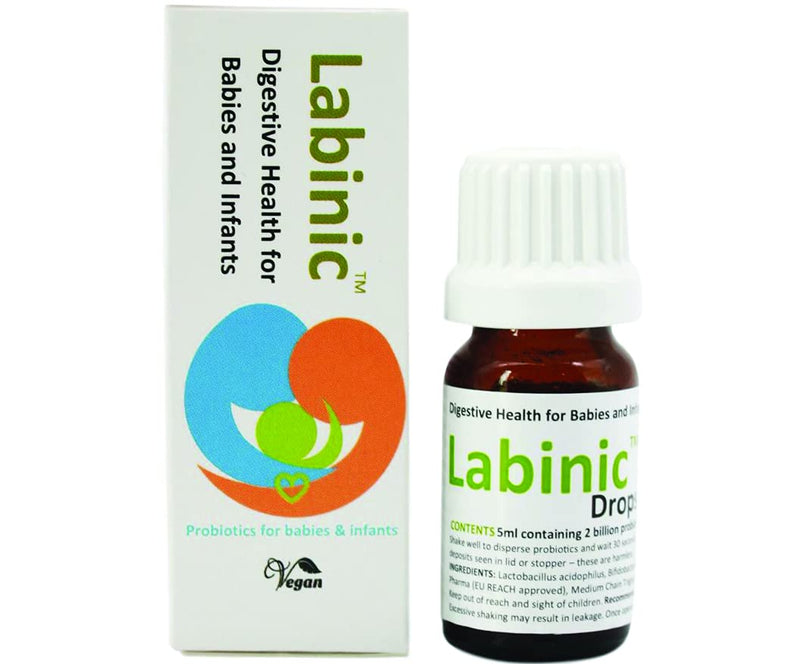 [Australia] - Labinic Probiotic Drops | Same Quality as used in NHS | Triple Strain | 2 billion/day Lactobacillus & Bifidobacteria | For Babies & Infants from birth | under �1/day | 