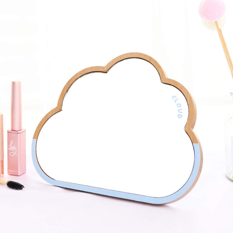 [Australia] - TBWHL Cloud Desktop Mirror Makeup Mirror for Tabletop Bathroom Shower Travel Hand Mirror 1 Count (Pack of 1) 