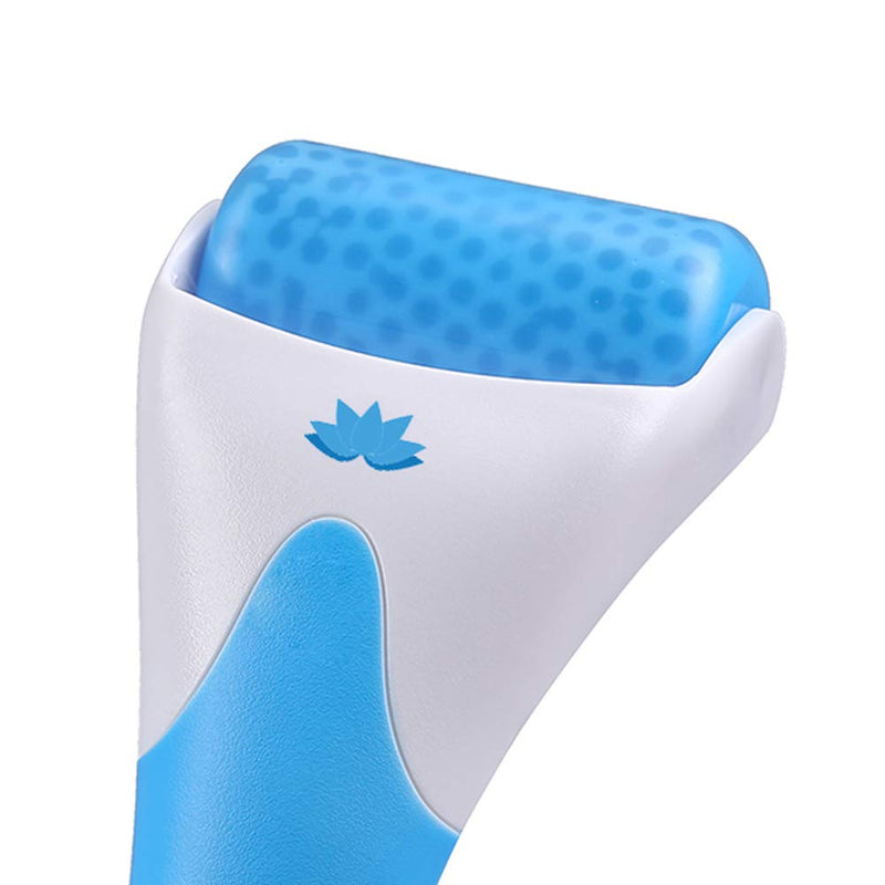 [Australia] - Ice Roller Face Massager - Brighten Complexion and Reduce Wrinkles/Therapeutic Cooling to Naturally Tone & Tighten, Under Eye Puffiness/Facial Cool Ice Rollers for Migraine + Pain Relief (Blue) Blue 