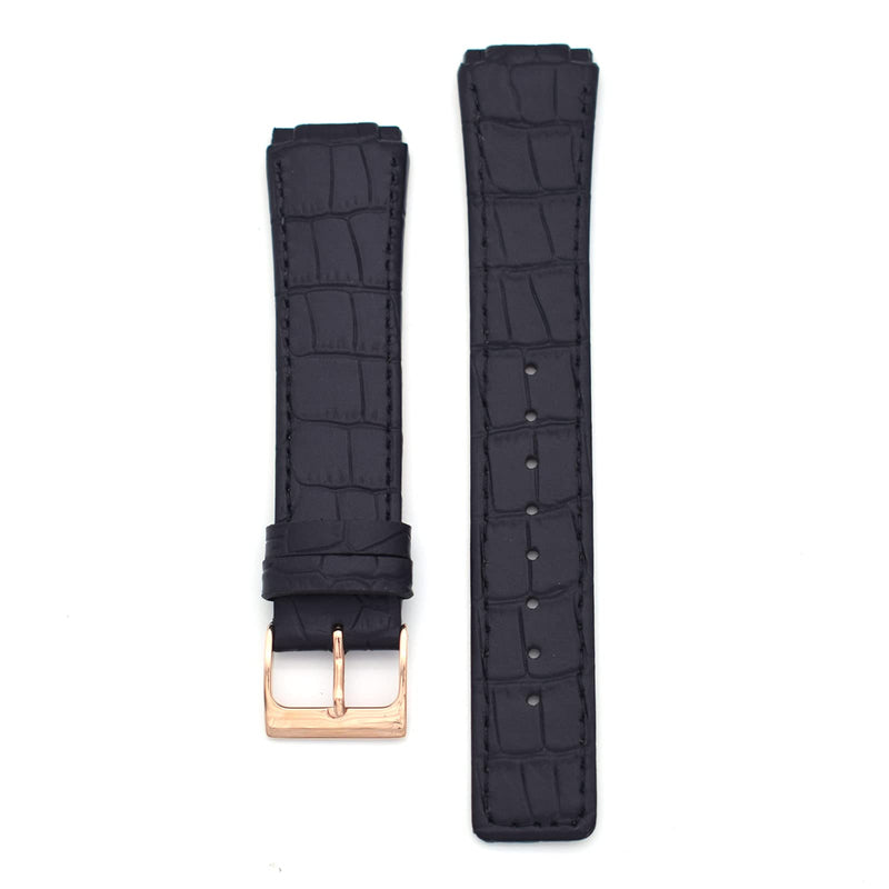 [Australia] - Genuine Leather Watch Strap Replacement for Skagen - 331XLSLB 331XLSLC4 331XLSL1 331XLRLD 331XLRLBO 331XLRLB Black-1 