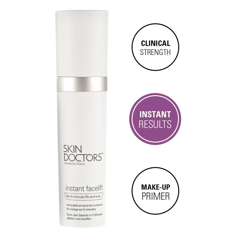 [Australia] - Skin Doctors Instant Facelift serum, make-up primer, instantly smoothes wrinkles, reduces fine lines, tones and lifts for younger looking skin, whilst acting as a matte primer. Works in minutes and lasts for hours. - 30ml 