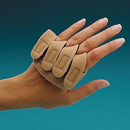 [Australia] - Rolyan 79451 Soft Hand-Based Ulnar Deviation Insert for Right Hand, Short Splint Insert for Joint Alignment, Aligns The Knuckle Joints in The Hand and Fingers for Pain Relief and Mobility, Small 