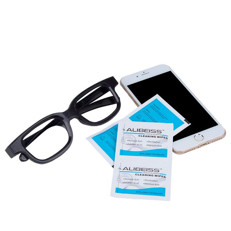 [Australia] - Pre-moistened Lens and Glass Cleaning Wipes?Portable Screen Wipes Travel Cleaner for Glasses, Camera, Cell Phone, Smartphone, Tablet and Other Delicate Surfaces (100 pack) 