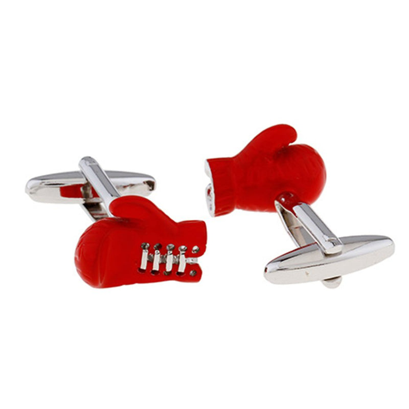 [Australia] - Boxing Gloves Squared Circle Ring Pair of Cufflinks for Mens Xmas Gift 