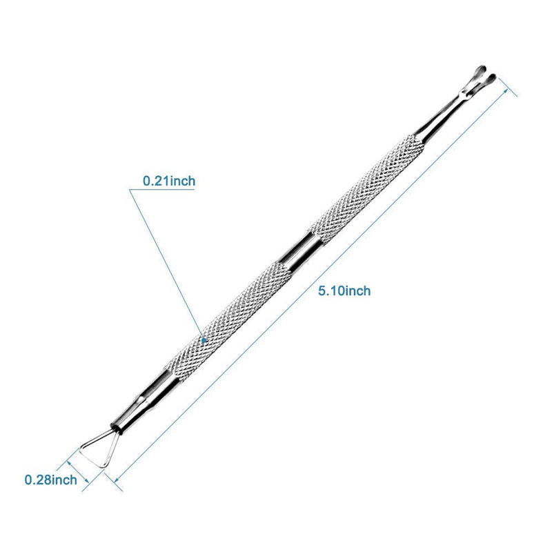 [Australia] - HIFAU 2PCS Premium Cuticle Pusher and Cutter, Manicure Tools Set for Fingernail and Toenail 