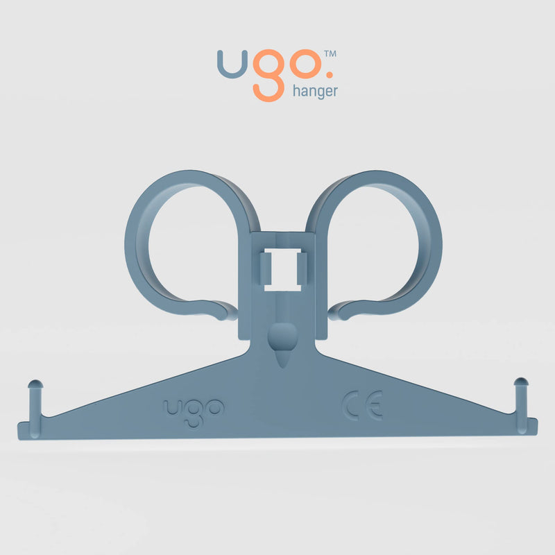 [Australia] - Ugo Hanger – Durable Easy Clean Catheter Night Bag Holder - Urine 2L Night Bag Hanger - Securely Hooks onto Chair Arms, Wheelchairs and Beds (Pack of 20) 