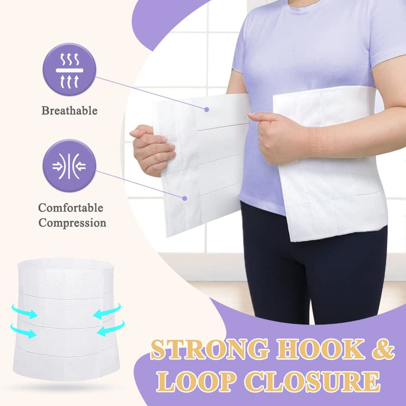 [Australia] - Abdominal Binder for Women Bariatric Compression Stomach Support Wrap Tummy Binder Compression Belt Bariatric Bands Stomach Wraps Medical Waist Binder After Surgery Belly Band (XL, 48-55 in) 