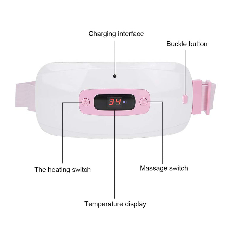 [Australia] - Electric Heated Waist Belt, Menstrual Heating Pad Cordless Heating Pad for Cramps with 3 Heat Levels for Women Or Girl Menstrual Period Back Or Belly Pain Relief 