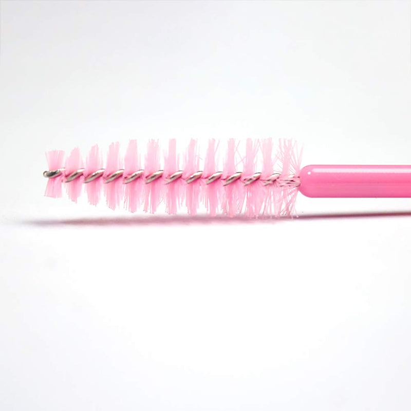 [Australia] - Eyelash Spoolie Brushes 100PCS Mascara Wands Eyebrow Brush Cleaner Applicator Makeup-Tools false Eyelashes Extension (100PCS PINK BRUSHES) 100PCS PINK BRUSHES 