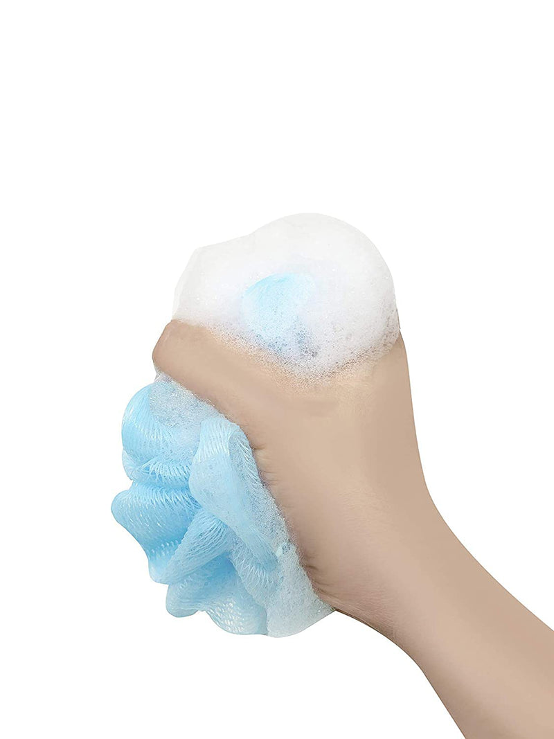 [Australia] - Loofah Lord 12 Baby Blue Bath or Shower Sponge Loofahs Pouf Mesh Wholesale Bulk Lot Baby Blue 12 