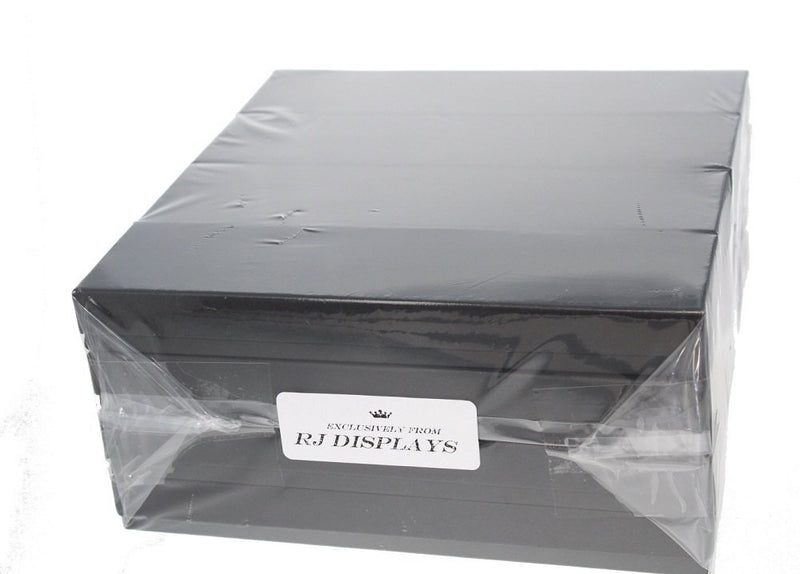 [Australia] - 10 Matte Black Color Cotton Boxes Jewelry Bracelet, Watches, Necklace and Anklet Gift Displays 8" x 2" By RJ Displays 