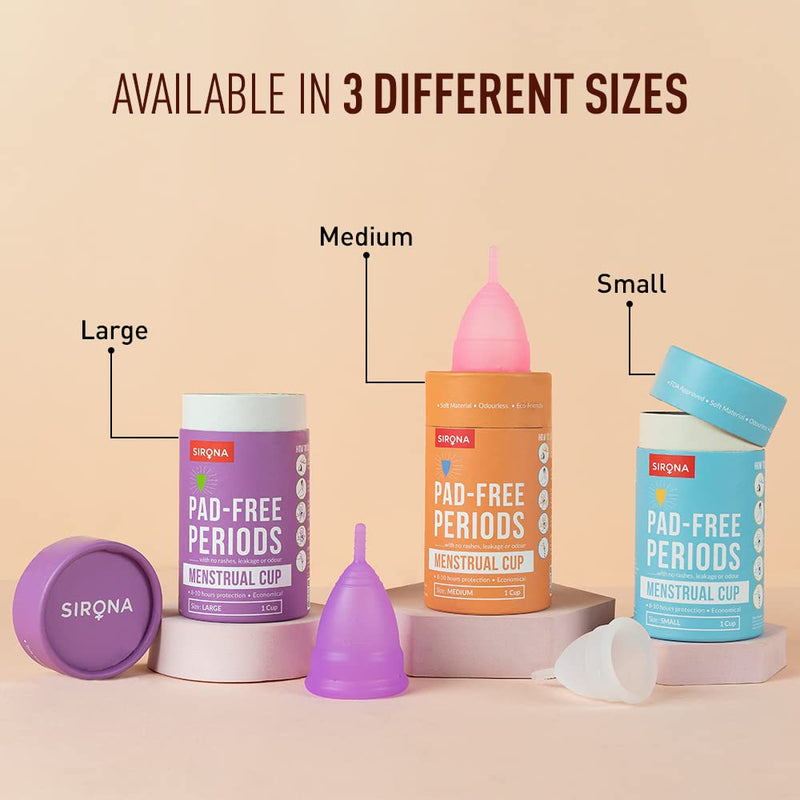[Australia] - Sirona Reusable Menstrual Cup Small | Reusable Period Cup | Tampon and Pad Alternative | for Beginners & Teenagers Small (Pack of 1) 