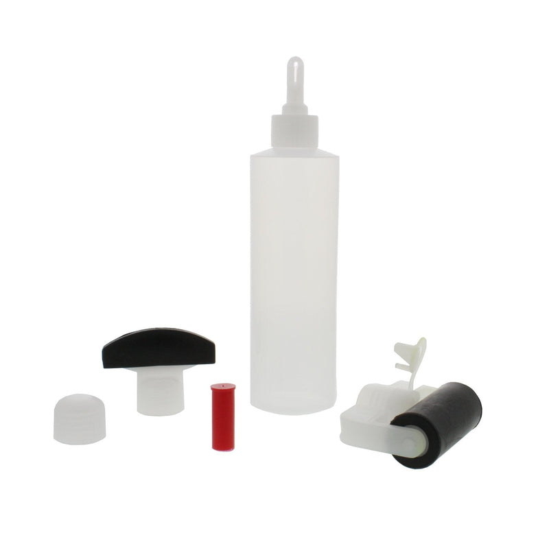 [Australia] - DCT Wood Glue Spreading Woodworking Kit – 8 oz ounce Bottle, Roller Applicator, Dowel Hole Nozzle, Biscuit Slot Tip 