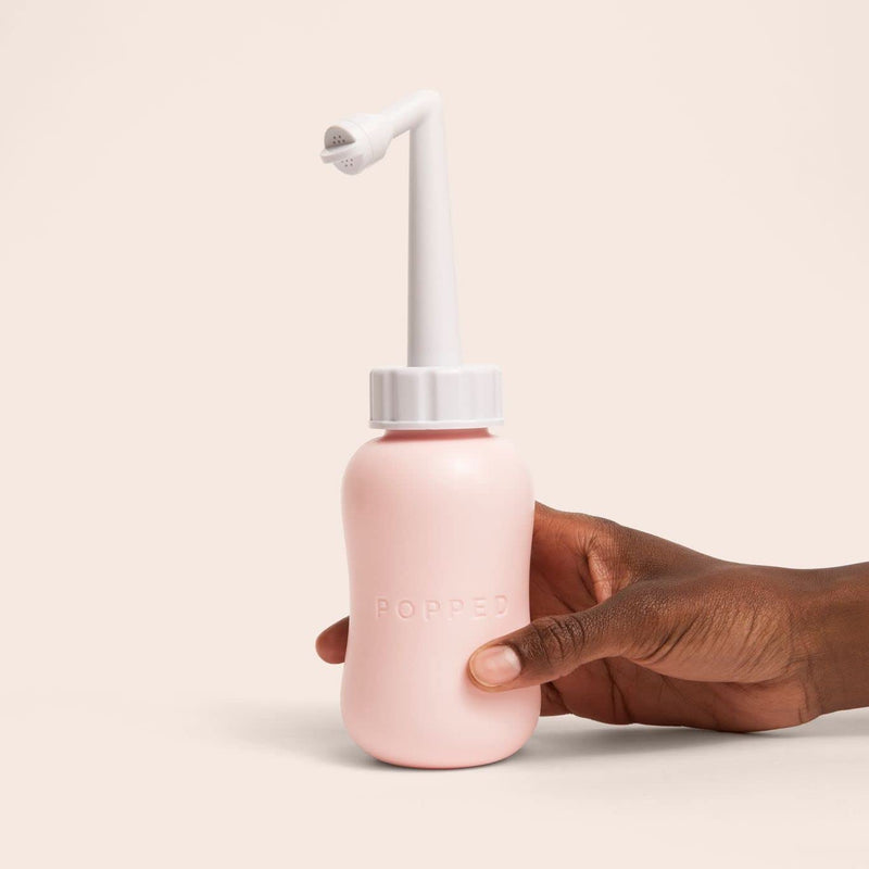[Australia] - Popped Peri Bottle for Postpartum Care | Portable Travel Bidet for Cleansing After Birth (Pink, 10 fl oz) 