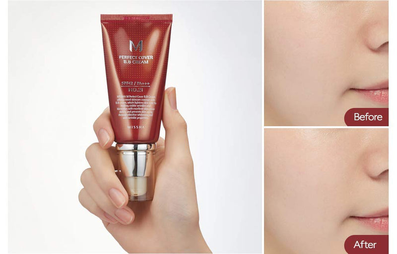 [Australia] - MISSHA M PERFECT COVER BB CREAM #31 SPF 42 PA+++ 50ml-Lightweight, Multi-Function, High Coverage Makeup to help infuse moisture for firmer-looking skin with reduction in appearance of fine lines 