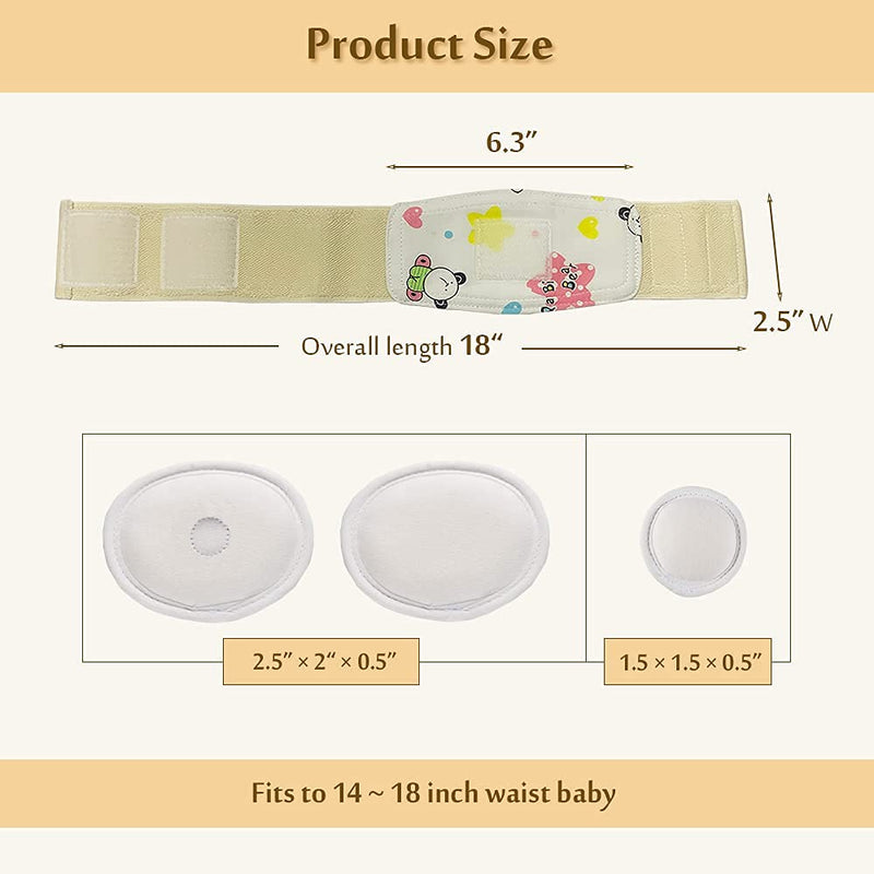 [Australia] - Umbilical Hernia Belt Baby Belly Button Band Infant Newborn Belly Band Wrap Baby Abdominal Binder Umbilical Truss Cord Adjustable Navel Band (Baby) 