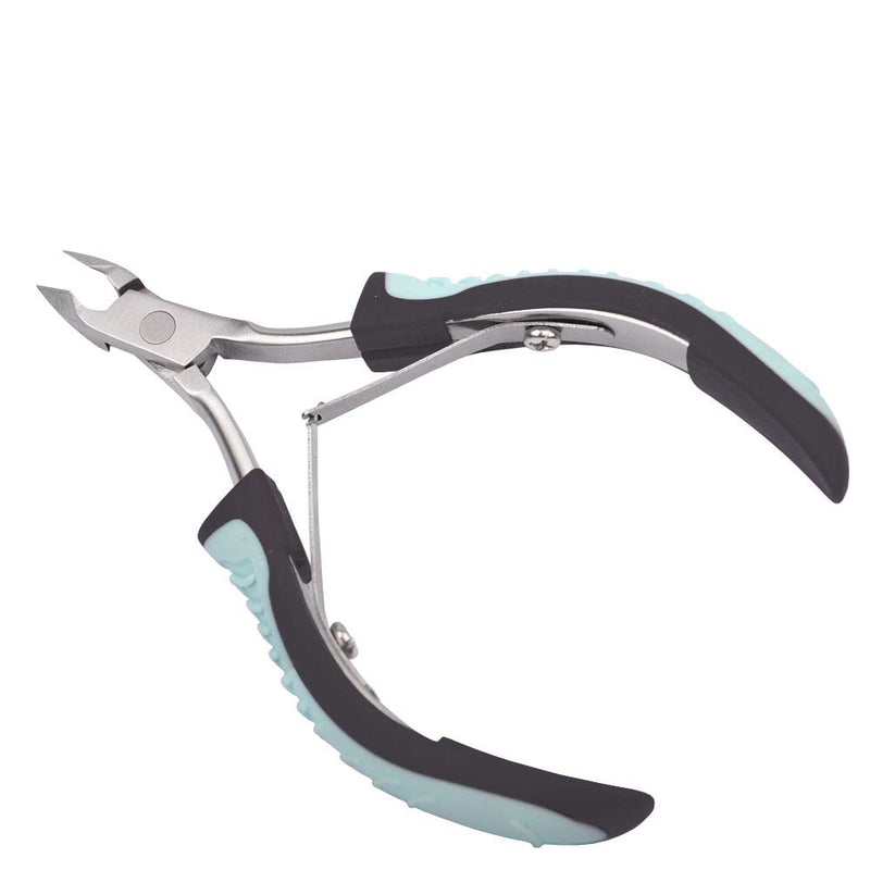 [Australia] - Cuticle Trimmer, IVON Professional Non-Slip Cuticle Nipper Stainless Steel Cutter Green 