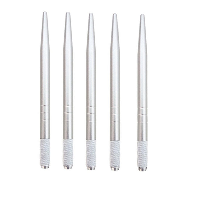 [Australia] - Pinkiou eyebrow makeup pen microblading pens with needles (pen, silver 5pcs) 