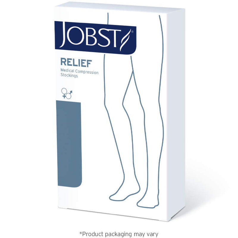 [Australia] - JOBST Relief Waist Open Toe Compression Stockings, , Unisex, Extra Firm Legware for Tired and Heavy Legs, Compression Class- 20-32 Beige Open Toe Small (Pack of 1) 