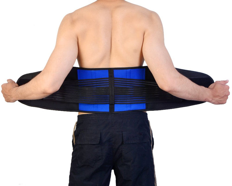 [Australia] - Body and Base TM, Adjustable Neoprene Double Pull Lumbar Support Lower Back Belt Brace Pain Relief (Small (22-27 inches)) S (Pack of 1) 