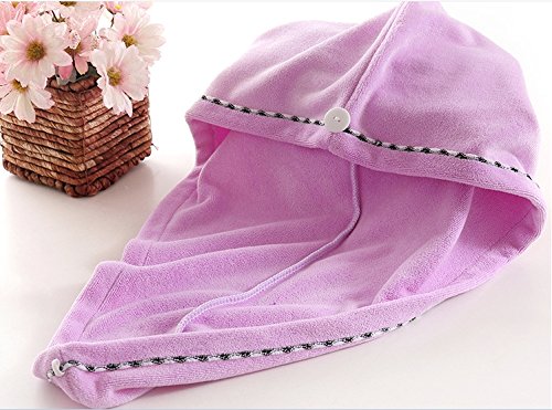 [Australia] - King's deal 4Packs Hair Turban Microfiber Hair Drying Towel Bath Head Wrap Turban Quick Dry Hat Cap New (4Packs) 