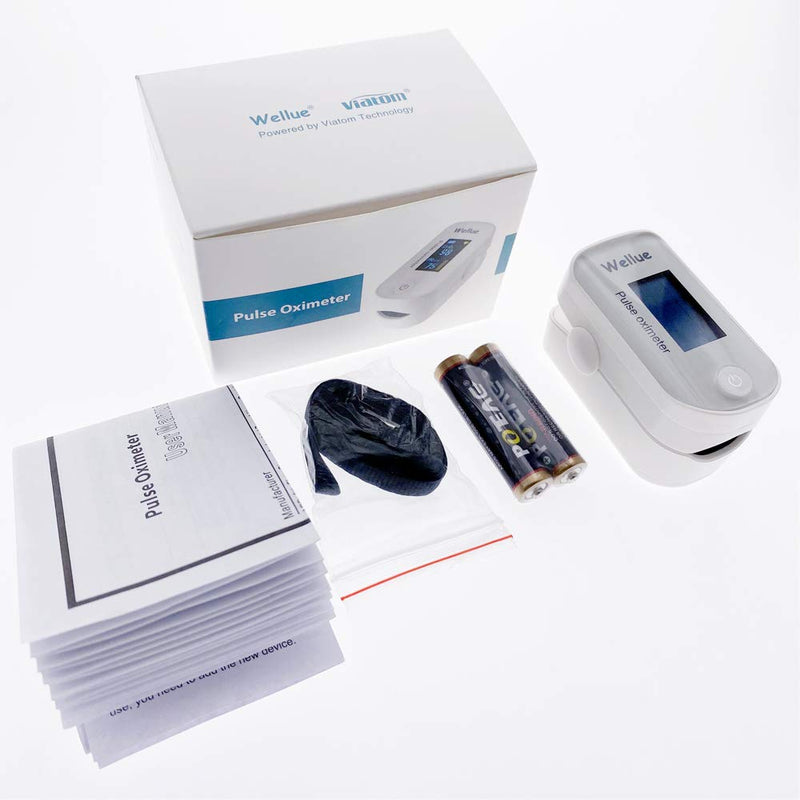 [Australia] - Wellue Pulse Oximeter Fingertip Blood Oxygen Saturation Monitor with Batteries for Wellness Use FS20F Bluetooth 