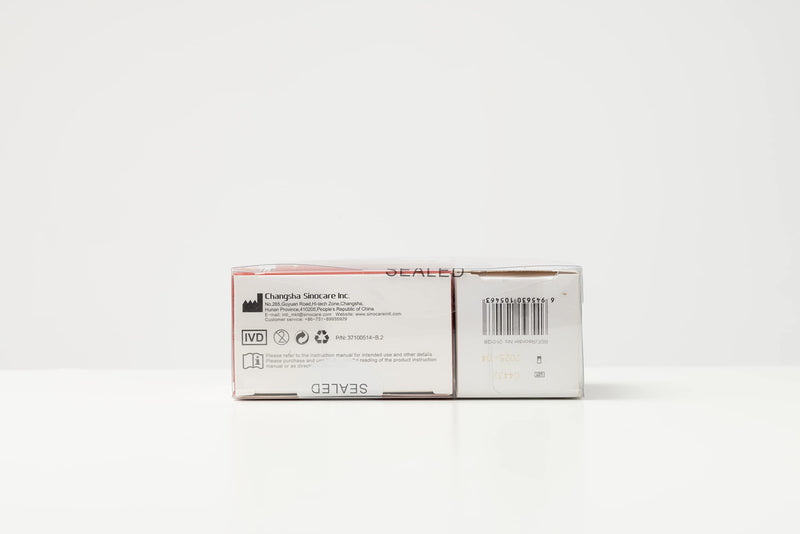 [Australia] - Blood Glucose Test Strips 50pcs & Lancing Devices, Only for Sinocare Safe AQ Smart Glucometer or Safe AQ Voice Glucometer 100 Piece Set 