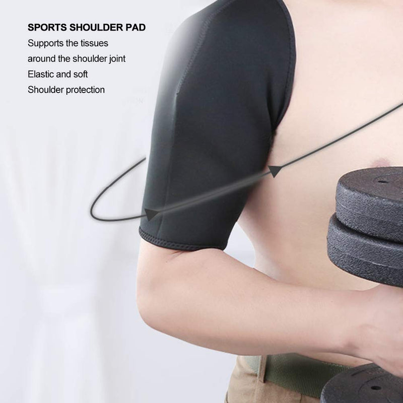 [Australia] - Shoulder rest for men and women, support for shoulder compression. Breathable sports shoulder pad. Warm, elastic shoulder protection for personal hygiene(M) M 