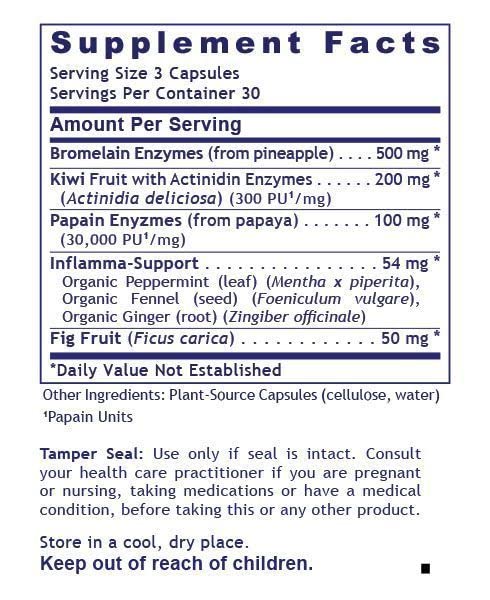 [Australia] - Premier Research Premier Inflammacidin, 100% Plant-Based Enzymes, Support Healthy Inflammatory Response, Digestive and Gastrointestinal Health, 90 Plant-Sourced Capsules 