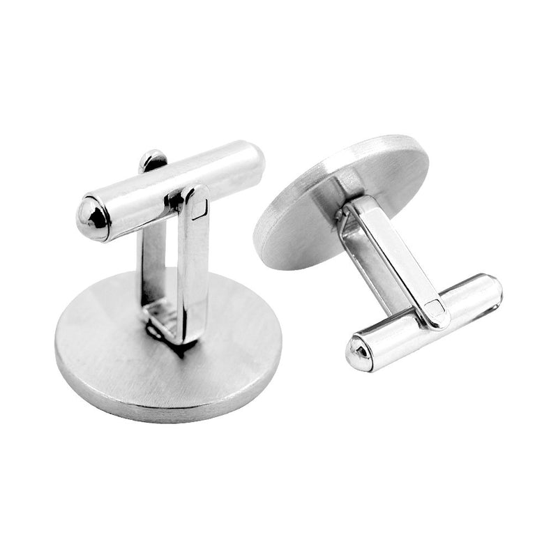 [Australia] - MUEEU Father of The Bride Cufflinks I Loved Her First Cuff Links Engraved Anniversary Wedding Party Cufflinks & Tie Clip Bar Tacks Round I Loved her First Cufflinks set 