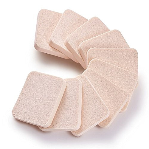 [Australia] - KOOBA 20 pcs Makeup Powder Spongs Latex Free Disposable Beauty Round and Square Blender Foam Cosmetic Applicator Facial Puffs for Flawless Foudation, Sensitive and All Skin Types 20 Pcs Round & Square 