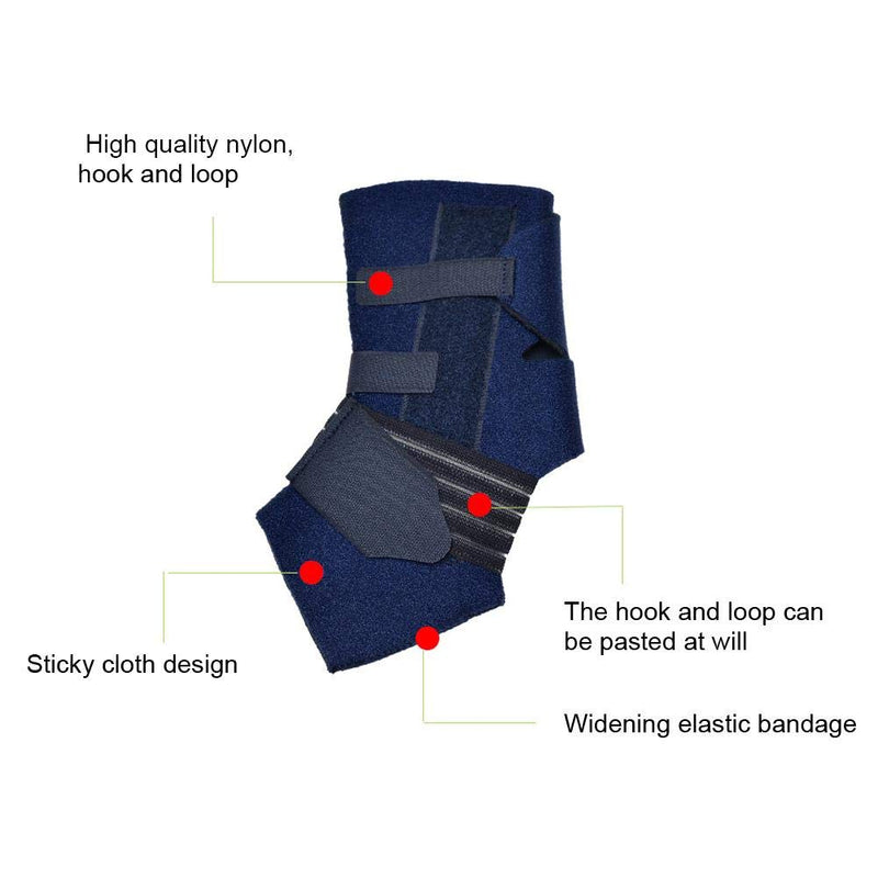 [Australia] - Zyyini Ankle Support Brace, Open Heel Hook and Loop Adjustable Design Foot Drop Support with Breathable Soft Lining XL 