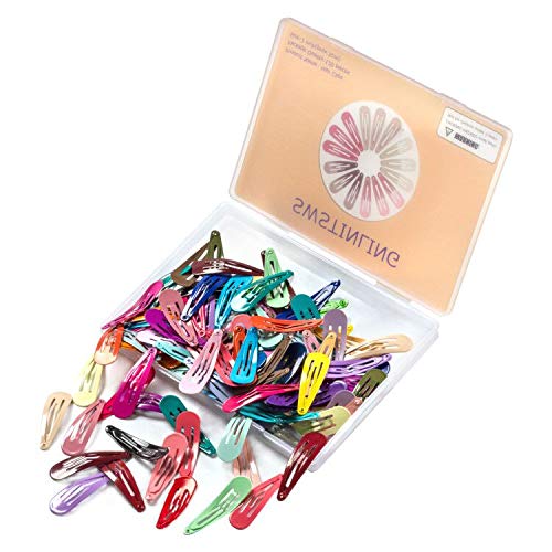 [Australia] - 120Pcs Snap Hair Clips, 2 Inch Metal Barrettes in 40 Assorted Color, No Slip Cute Solid Candy Color Hair Accessories for Girls, Women, Kids Teens or Toddlers 