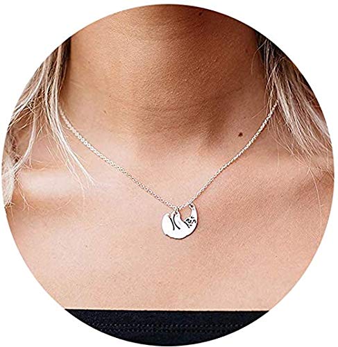 [Australia] - CHUYUN 3 Colors Hollow Design Snail Necklace Tiny Animal Pendant Sloths Jewelry Cute Animal Charm Necklace E：rose gold sloth necklace 2 