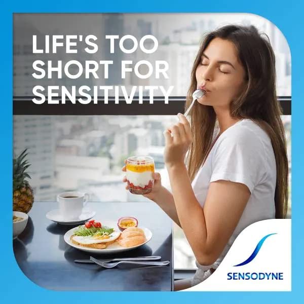 [Australia] - Sensodyne Complete Protection & Advanced Whitening Toothpaste For Sensitive Teeth, Eliminates Bad Breath, 75ml 