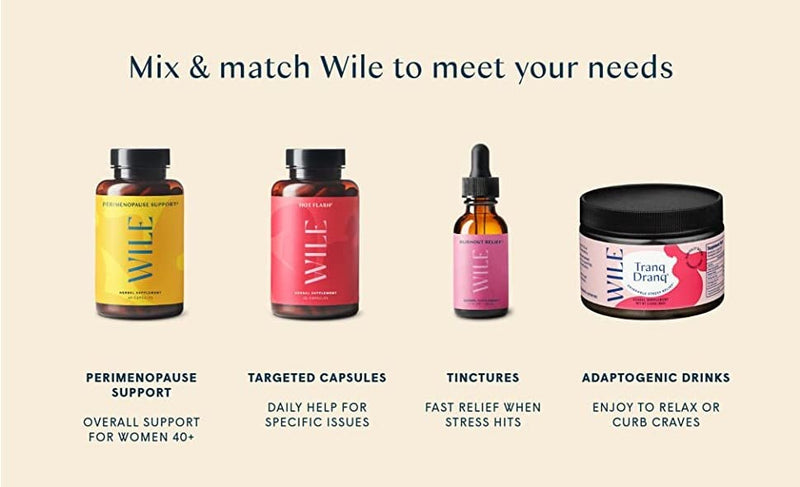 [Australia] - Wile Hot Flash Menopause Supplement for Women | Multi-Symptom Menopause Relief, Reduces Hot Flashes, Night Sweats & Perimenopause Symptoms | Side Effect Free & Non Habit Forming (30 Day Supply) 