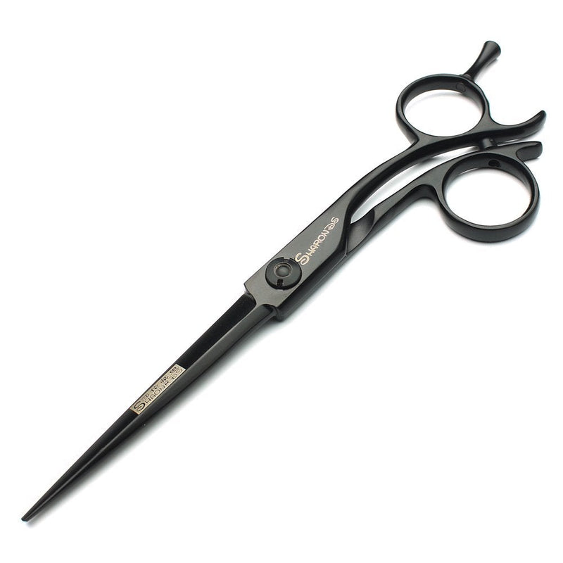 [Australia] - Hairdressing professional scissors 440C black 6 inch hairdresser hair trim hairstyle thinning hairdressing shop specialized scissors set 