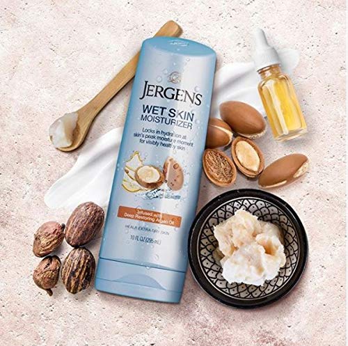 [Australia] - Jergens Wet Skin Moisturizer Argan Oil, 10 Ounce 10 Fl Oz (Pack of 1) 