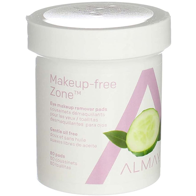 [Australia] - Almay Oil Free Gentle Eye Makeup Remover Pads, 80 Ct (3 Pack) 