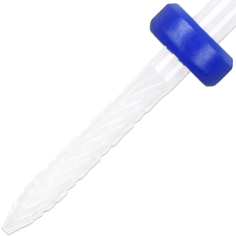 [Australia] - Pana Professional USA Ceramic White Under Nail Cleaner Bit Nail Drill (Grit: MEDIUM) 3/32" Shank Size 