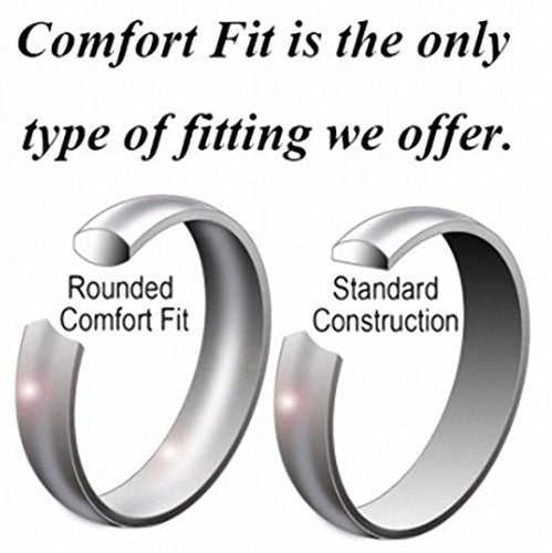 [Australia] - King Will 7mm 8mm Mens Tungsten Carbide Ring Engagement Band Polished Finish Comfort Fit 7mm gold carbon fiber 6 