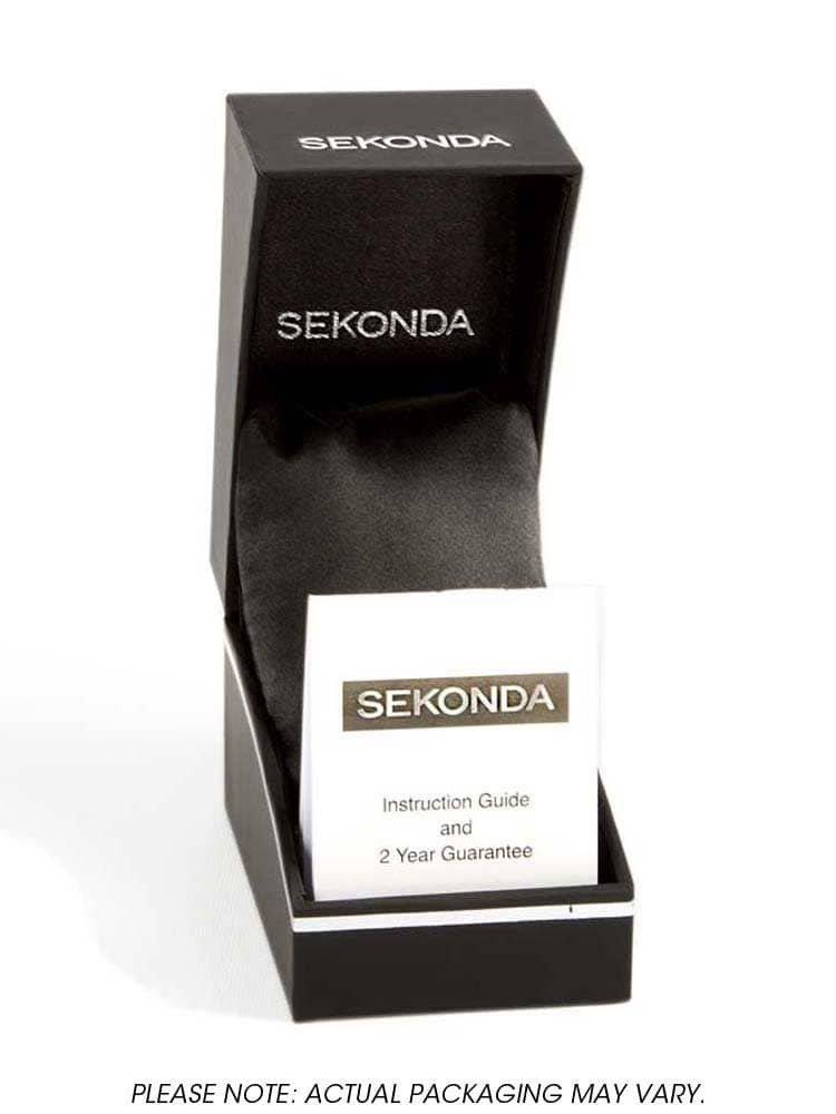 [Australia] - SEKONDA Unisex-Adult Analogue Classic Quartz Watch with Rubber Strap 1369.27 