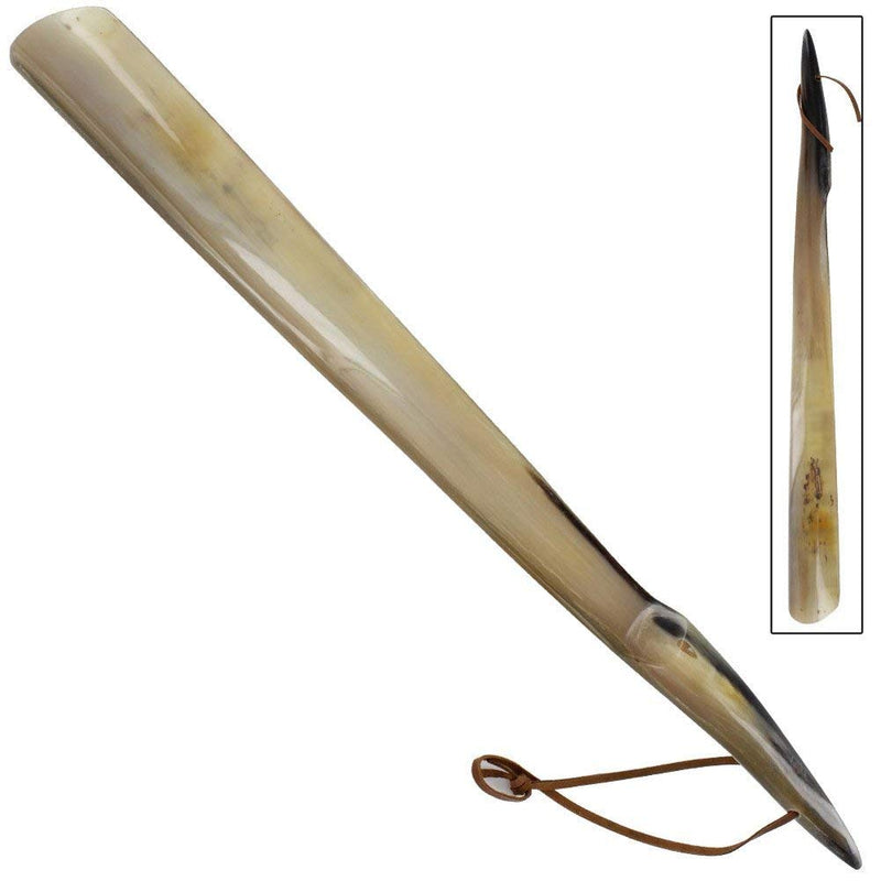 [Australia] - Shoe Horn Made with Real Horn Handmade. Easy Grip Long handle Shoehorn for Men,Women Seniors, Pregnancy, Elderly, back pain, tall people and kids Shoes & Boots.Best Gift Idea Home or Travel Use.(17'') 17'' horn 