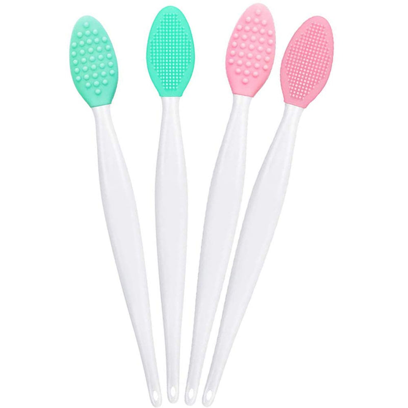 [Australia] - Silicone Lip Brush Tool Lip Brush for Smoother and Fuller Lip Appearance (2 pcs, Mix) 2 pcs 