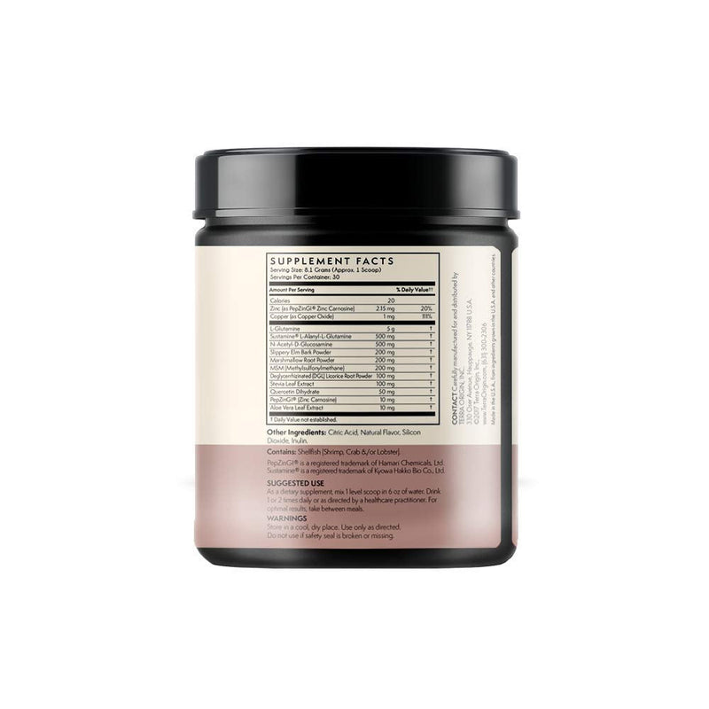 [Australia] - Terra Origin Healthy Gut Berry with L-Glutamine, Zinc, Glucosamine, Slippery Elm Bark, Marshmallow Root and More! Supports intestinal Permeability, IBS, Bloating, Gas and Constipation* 8.57 Ounce (Pack of 1) 