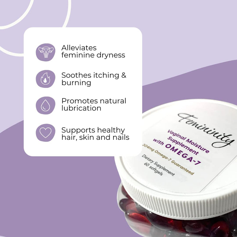 [Australia] - Restore Femininity - Natural Omega-7 Feminine Moisture Supplement, 60 ct (2 pack) 