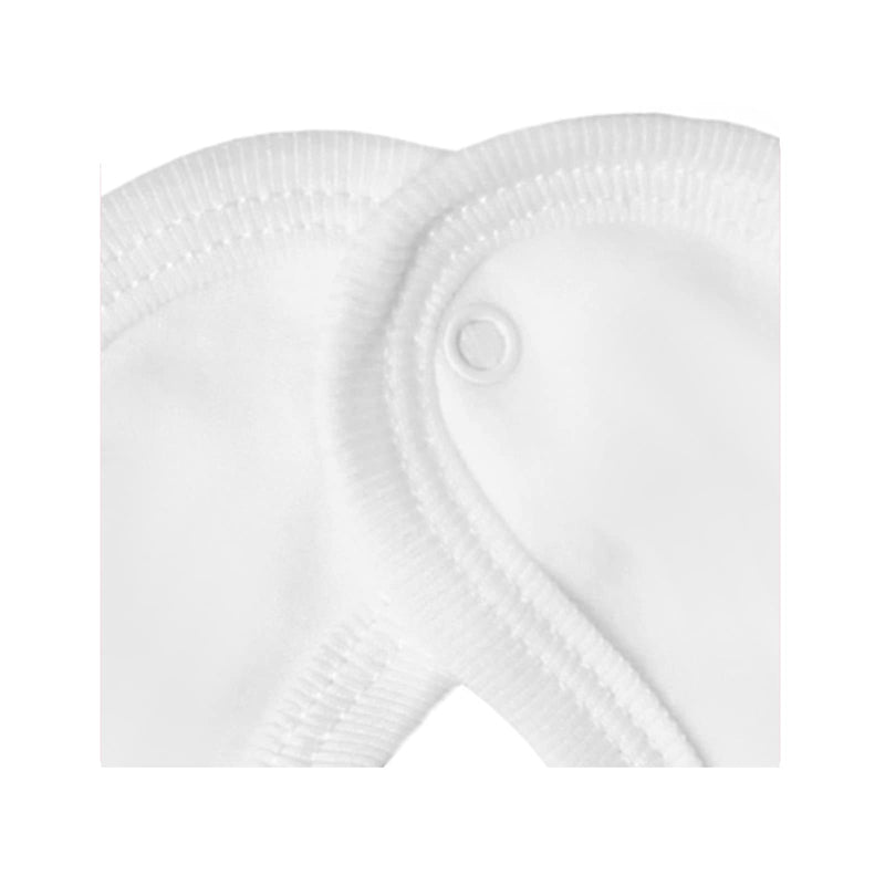 [Australia] - Baby Premium Cotton Bibs, Dribble Bibs, British Made for Boys or Girls, 3 Pack White 3 Count (Pack of 1) 