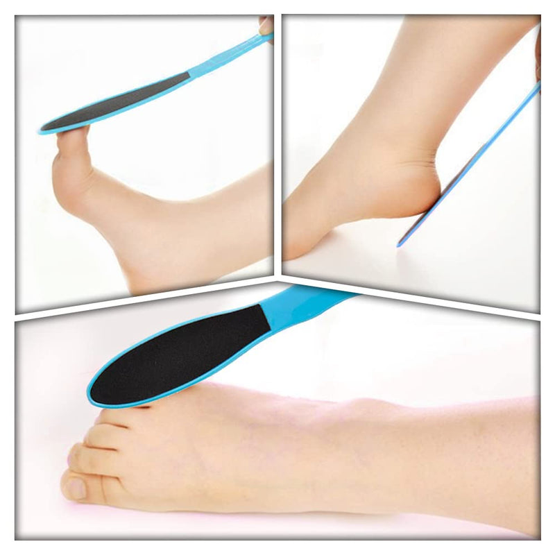 [Australia] - 10 Pcs Double Sided Pedicure Foot Files Callus Removers Reusable Care Repair Tools for Dead Skin, Blue 