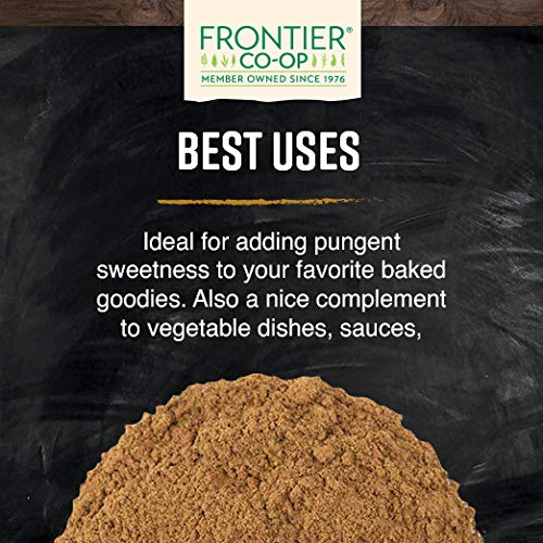 [Australia] - Frontier Co-op Ceylon Cinnamon Powder, 1 Pound Bulk Bag, Certified Organic, Fair Trade Certified, Kosher, Non-irradiated, Sustainably Grown | Cinnamomum verum J. Presl 1 Pound (Pack of 1) 