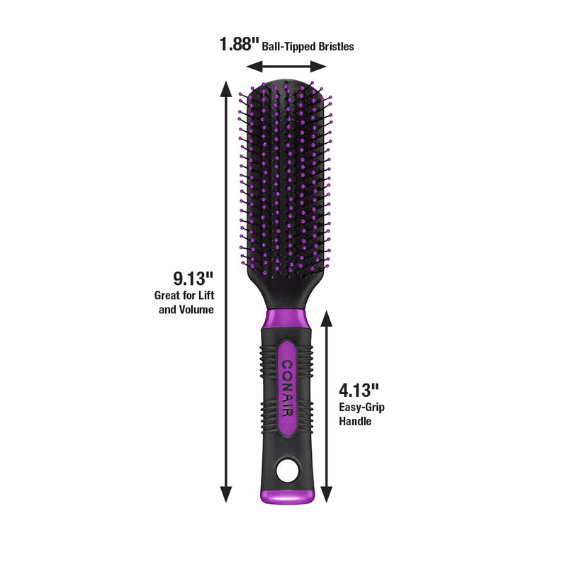 [Australia] - Conair Professional Nylon Bristle All-Purpose Hair Brush for Everyday Brushing (Colors and Packaging Vary), 1ct All-Purpose Brush 